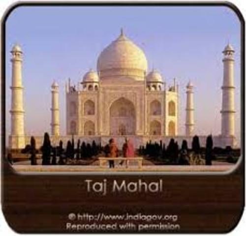 The Taj Mahal built