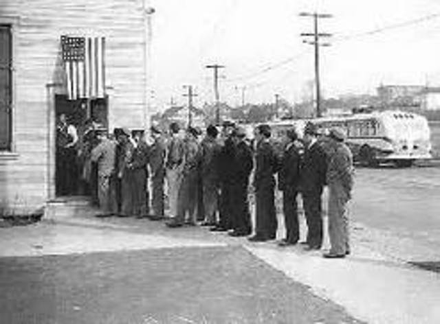 First Peacetime draft in the US