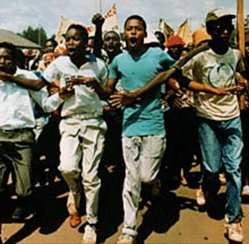 The all-black South African Students Organization