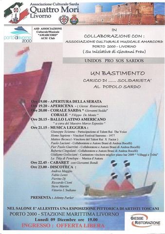 Manifestazione "Unidos Pro Sos Sardos" @Livorno