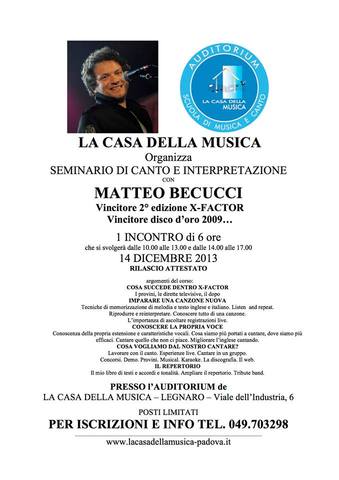 Seminario di Canto e Interpretazione @Legnaro (PD)