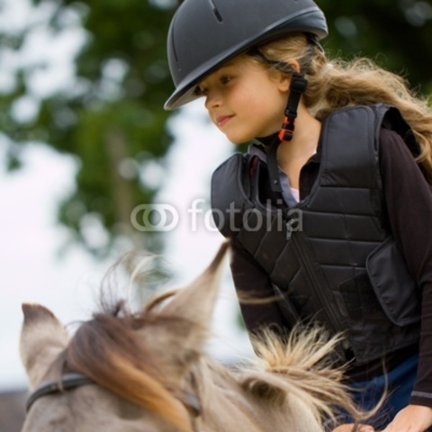 Mi primera lección de equitación