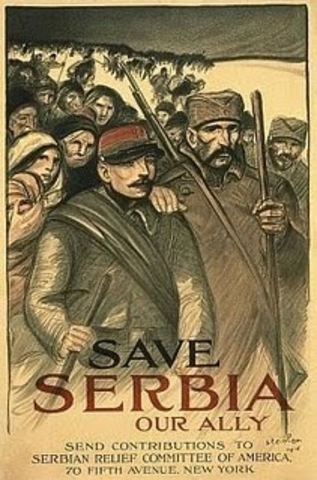 Austria declares war on Serbia