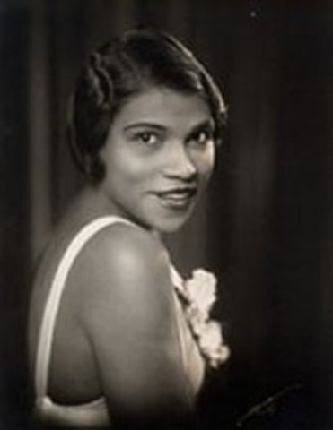 Marian Anderson performs at New York's Town Hall