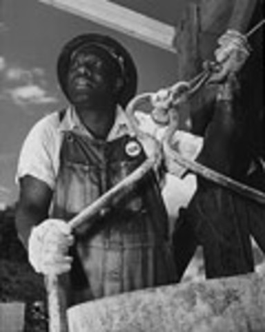 African Americans work