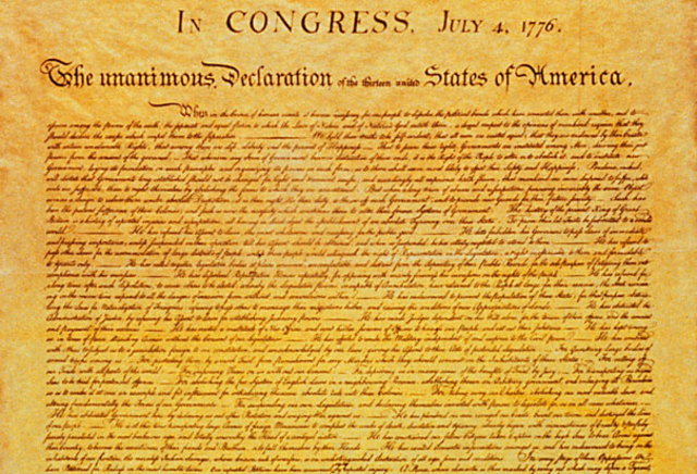 declaration of independence issued