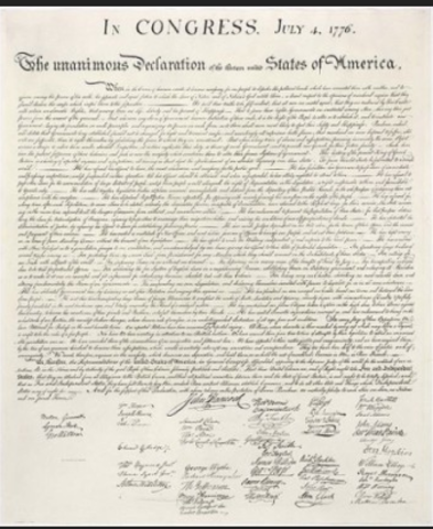 Declaration of independence issued