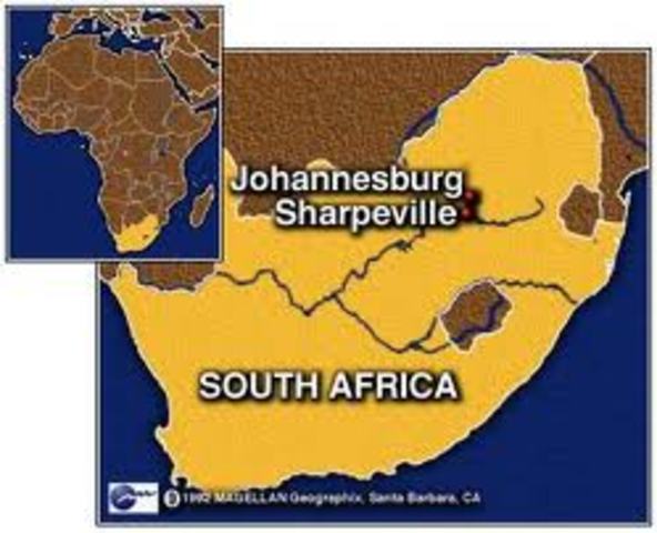 Sixty-nine people are killed in the Sharpeville Massacre.