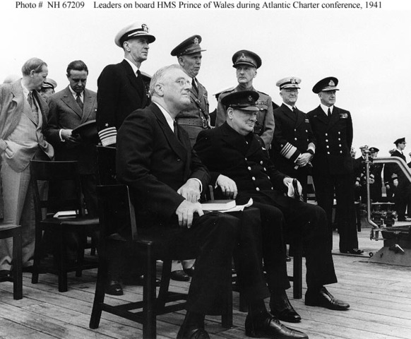 Churchill and FDR issue the Atlantic Charter