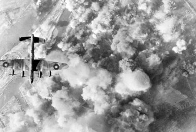 British Royal Air Force attacks the German Navy