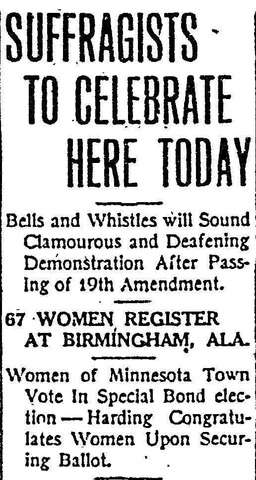 19th Amendment Passed