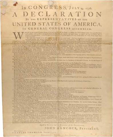 Chronology of the Declaration