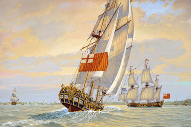 The Dartmouth arrives