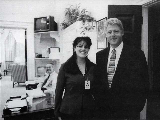 Monica Lewinsky scandal begins