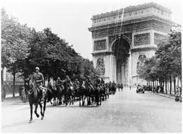 Germany invades France and forces it to surrender