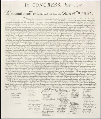 Declaration of Independence Issued