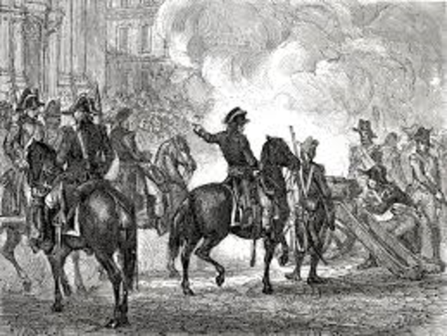 Napoleon's Cannonade Stops Paris Rebellion