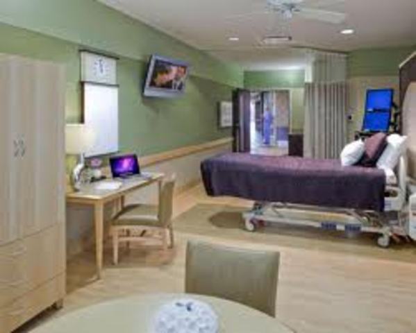 Alice woke up in the hospital.