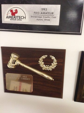 James' plaque from Northmont Area of Commerce in Ohio