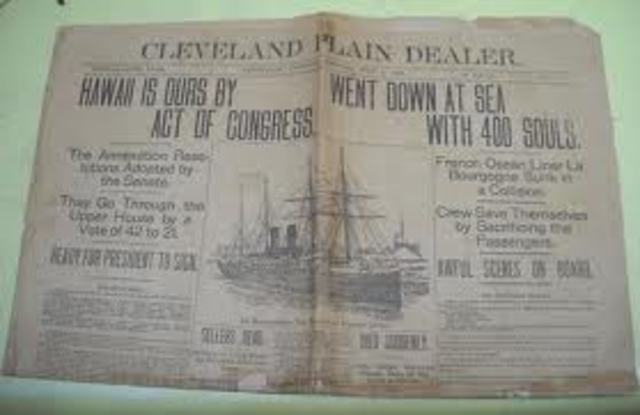 Hawaii taken by the United States