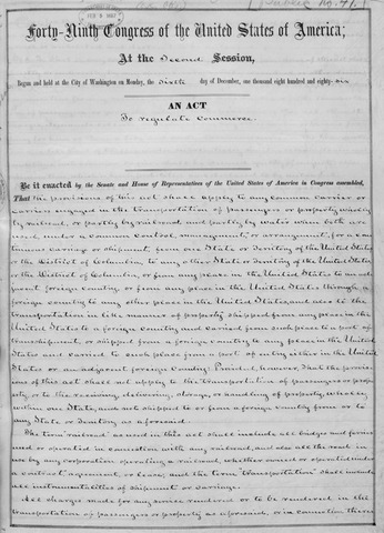 Interstate Commerce Act