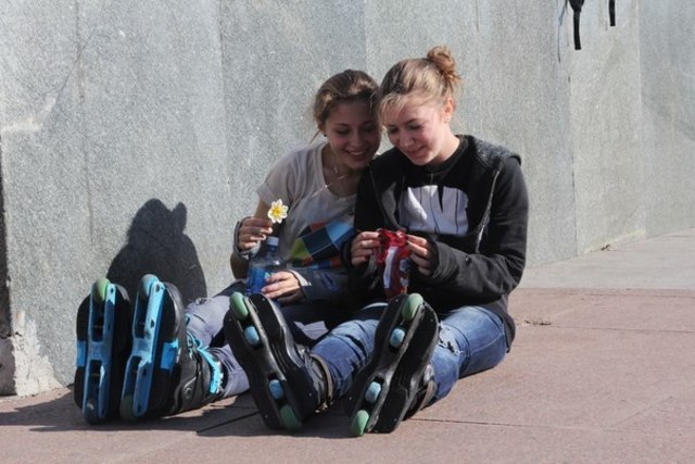 увлечение - агрессивные ролики))