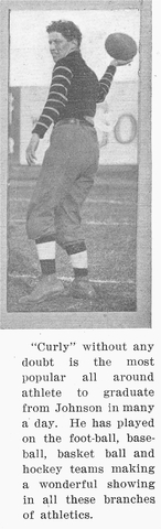 "Curly" Leaf Joins the Johnson Hockey Team