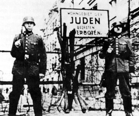 Jews begin to be relocated to ghettos