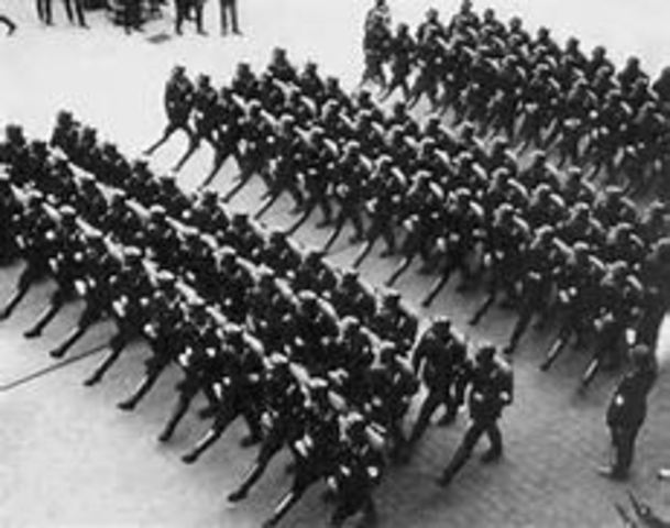 Militarist take control of Japanese Government