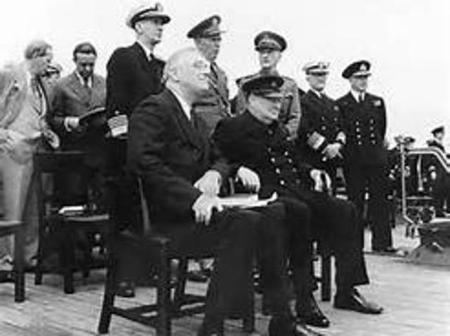 Churchill and FDR issue the Atlantic Charter