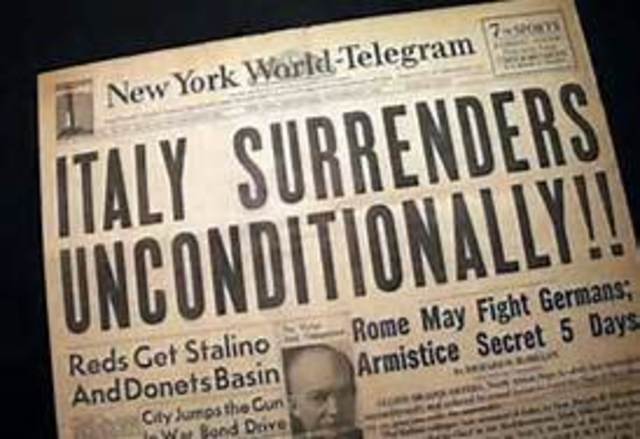 Italy surrenders