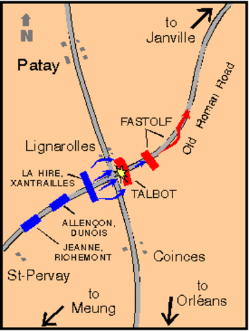 Joan continues to Build France with a Victory in the Battle of Patay