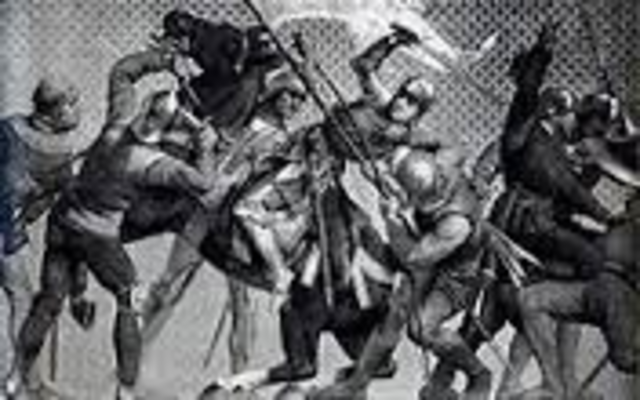 Joan is captured and held on trial