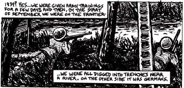 Vladek goes to the war front to fight the Germans