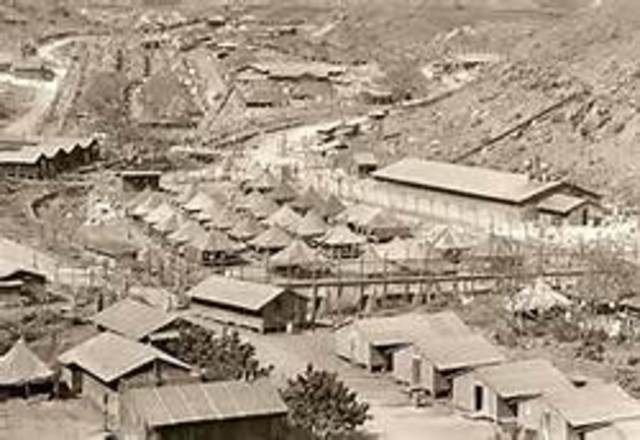 Japanese Americans interned in isolated camps