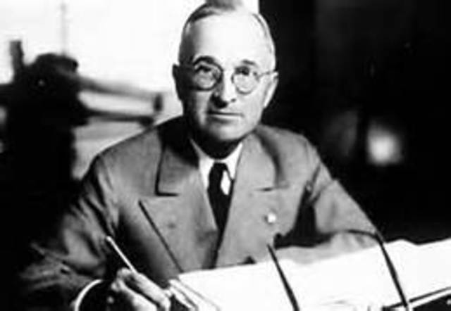 FDR dies, Harry S. Truman becomes President