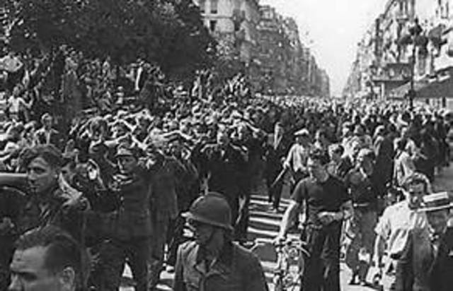 Aug. - Paris retaken by Allies Forces