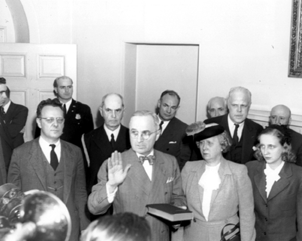 FDR dies, Harry S. Truman becomes President