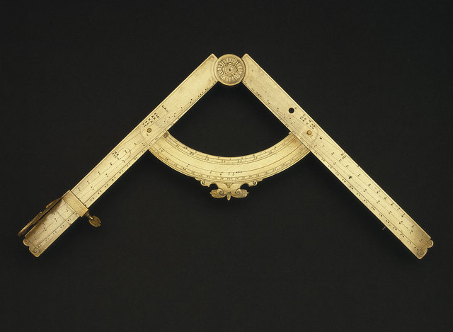 Galileo invents the geometric and military compass