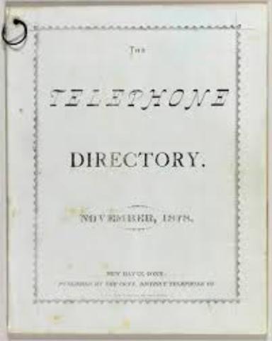 First Telephone book used