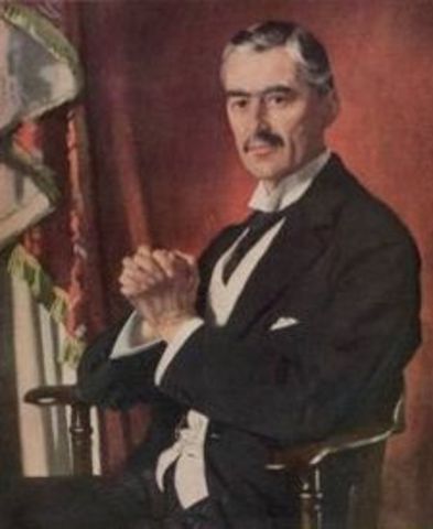 Neville Chamberlain becomes Prime Minister of England