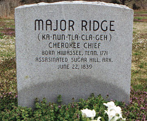 Major Ridge is Executed