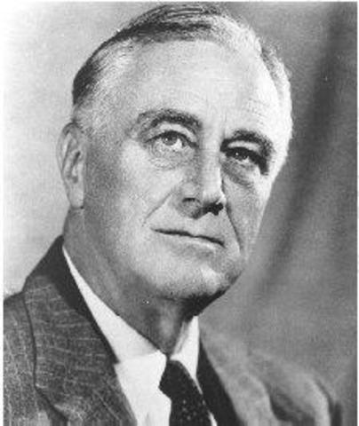 Franklin Delano Roosevelt is elected president