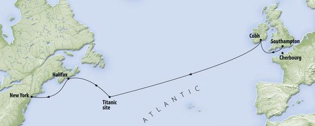Titanic sinks at 2:27 am off Newfoundland as band plays on