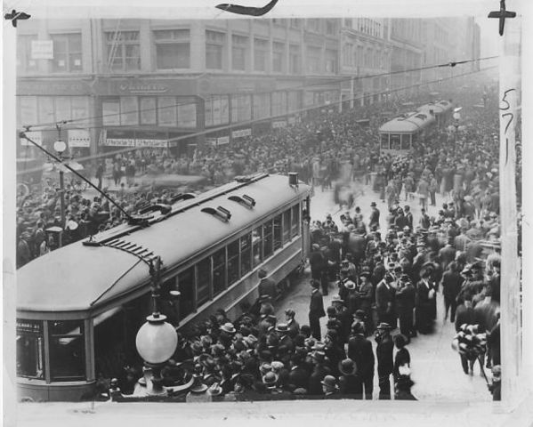 The first municipally owned streetcars take to the streets in San Francisco, California