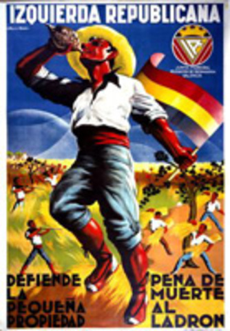 Civil war breaks out in Spain