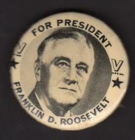 Franklin Roosevelt is elected
