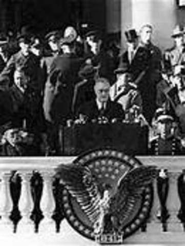 Franklin Delano Roosevelt is elected President