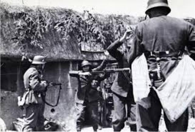 Belguim surrenders to Germany