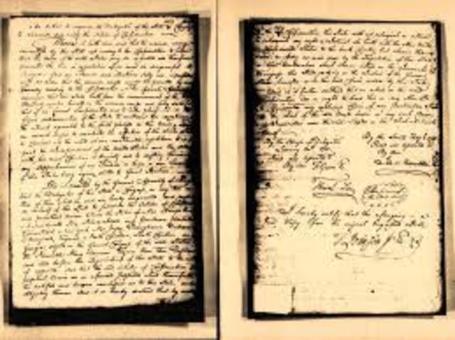 Articles of Confederation were in force